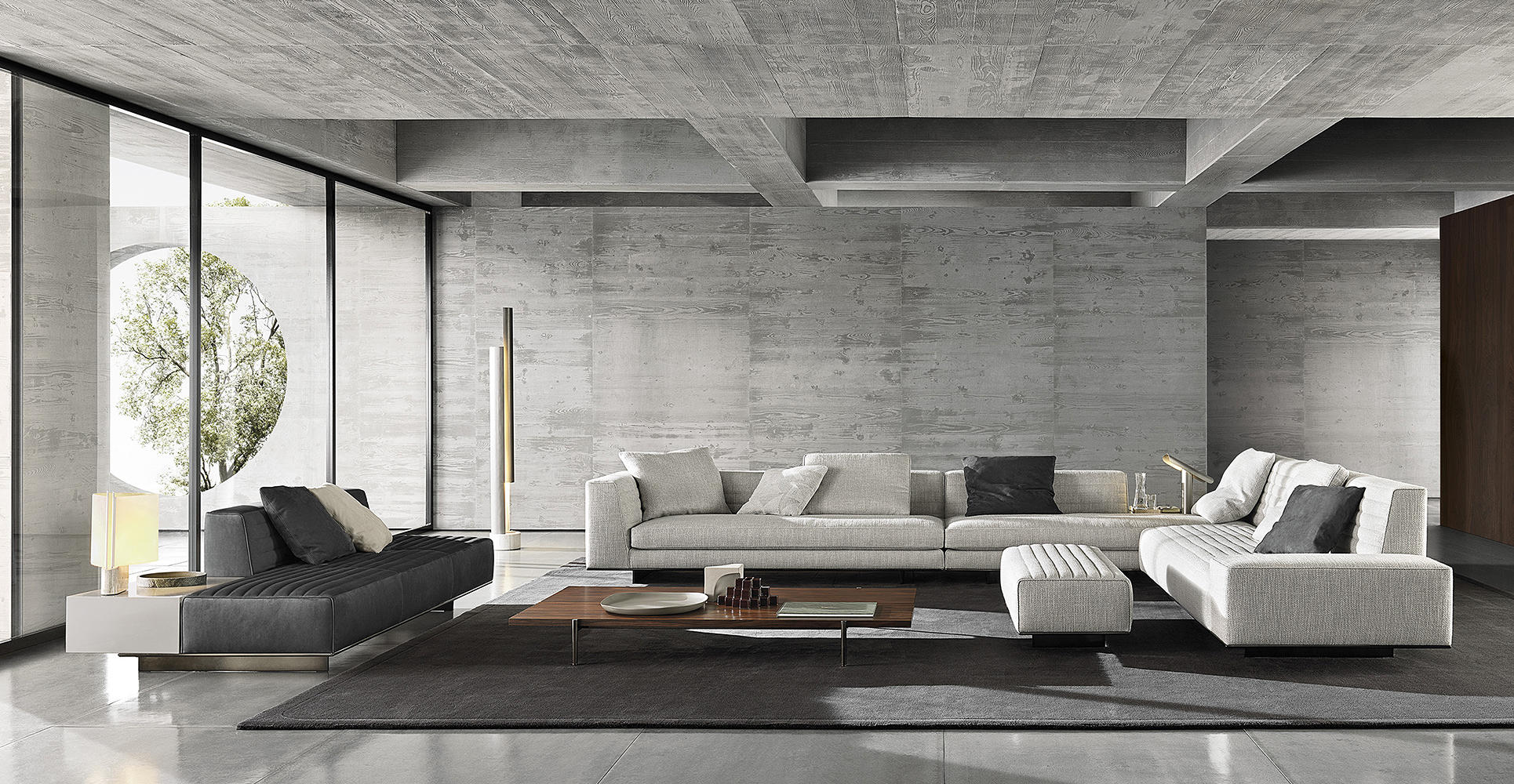 Roger – Minotti’s new multifunctional, multifaceted seating system