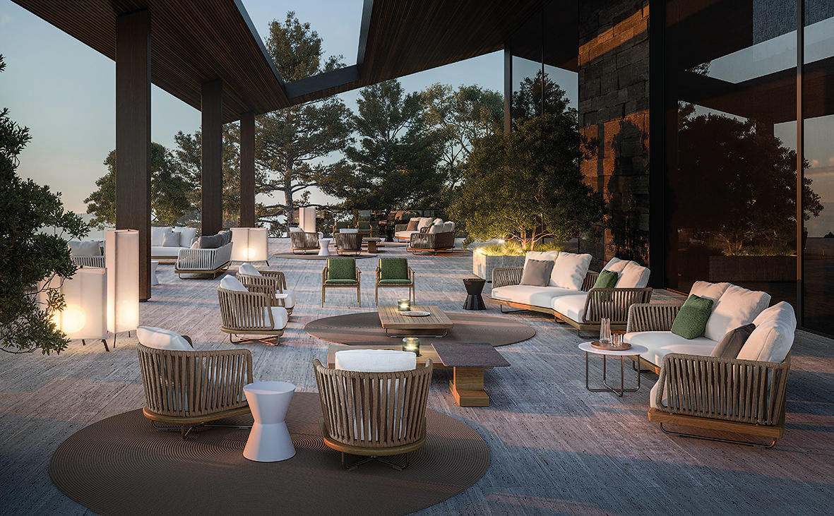 Lobby lounges according to Minotti