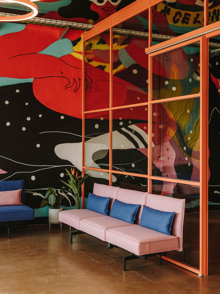 Colourful office interiors that brighten up the working day